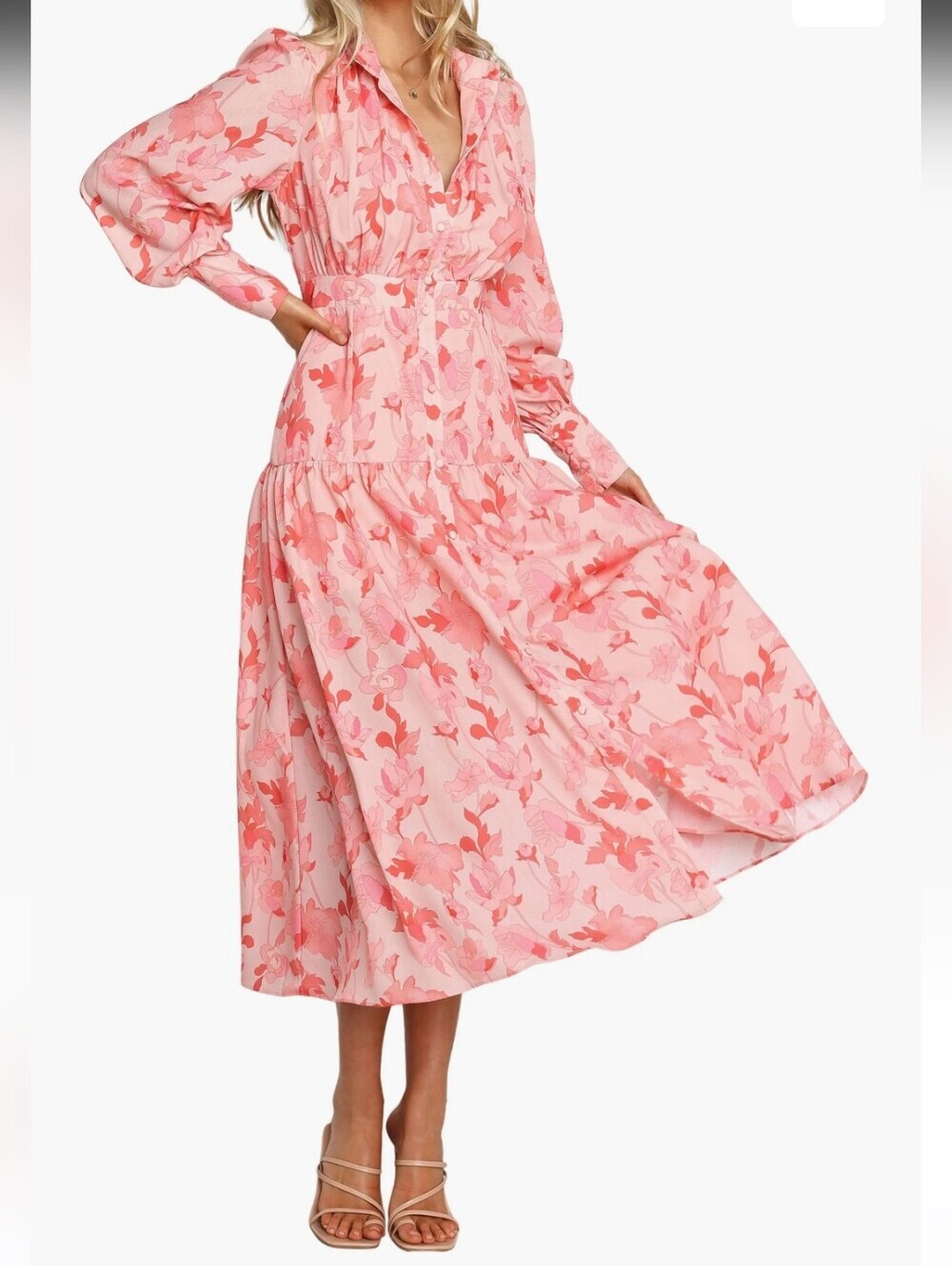 Petal + Pup Forever Long Dress 8 Floral/Feminine/Cottagecore